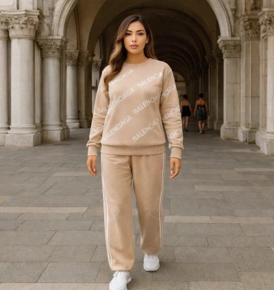 ✨ Premium Woolen Cord Set for Women – Beige & Black | Cozy Winter Chic ✨