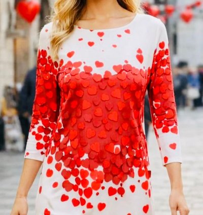 Valentine Short Dress for Women – Romantic, Trendy & Cute | Free Size ❤️👗