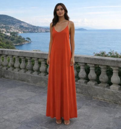 Stylish Summer Maxi Dress for Women – Lightweight & Graceful | Free Size 👗☀️