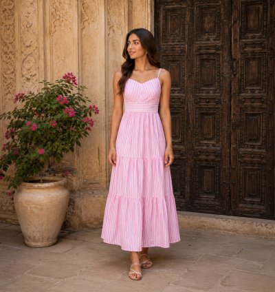 Cotton Long Dress for Women – Stylish Summer Maxi Dress