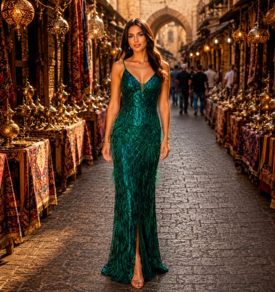 Luxury Party Gown for Women – Premium Sequin Evening Dress